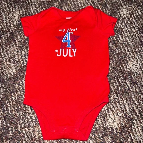 Carter's Red Patriotic Baby Bodysuit - Picture 1 of 2